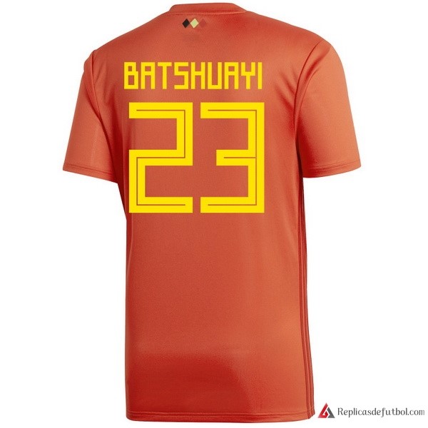 Camiseta Seleccion Belgica Primera equipación Batshuayi 2018 Rojo